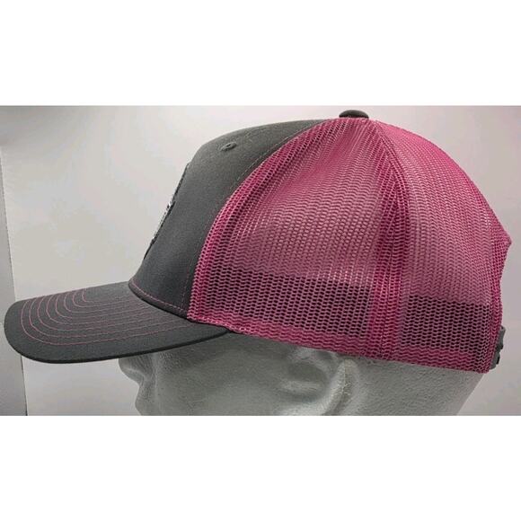 Iowa Running Company Richardson 112 Pink Mesh SnapBack Trucker Hat Cap Fitness - Picture 5 of 9